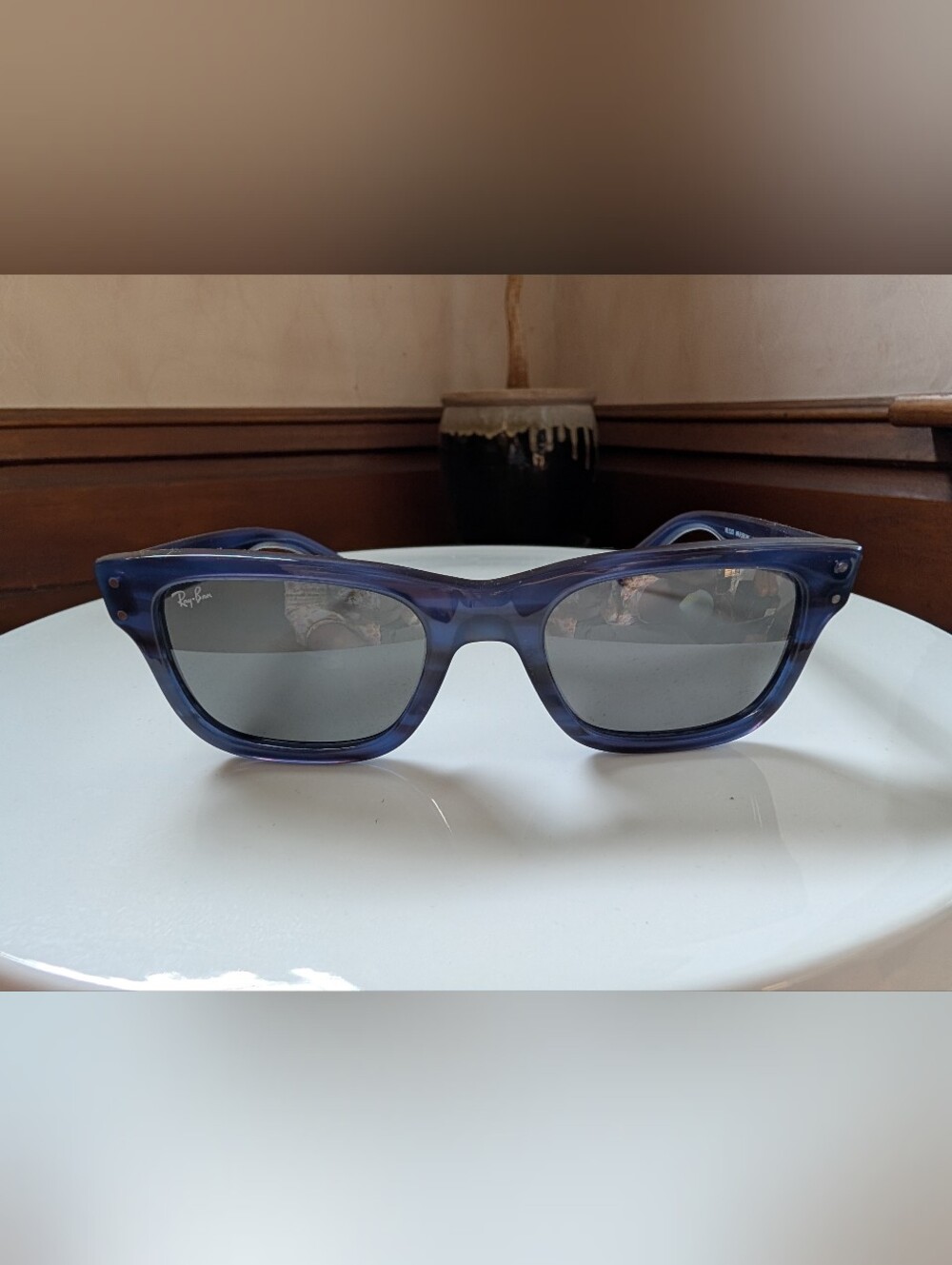 Ray Ban Mr Burbank Sunglasses In Blue